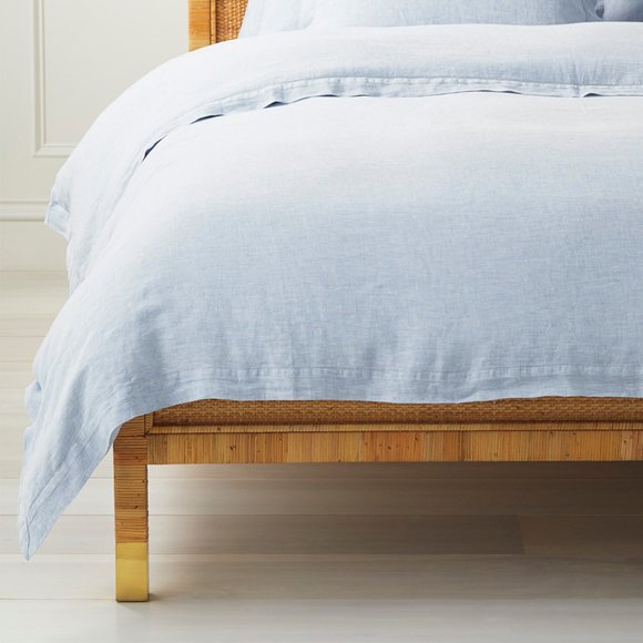 Serena & Lily Other - Serena & Lily Full/Queen Linen Duvet (ONLY) Blue